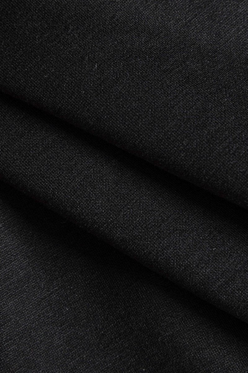 Patchwork Zipper Denim Outerwear Jacket - MISMIMCWNE2409120118-BLACK-XS