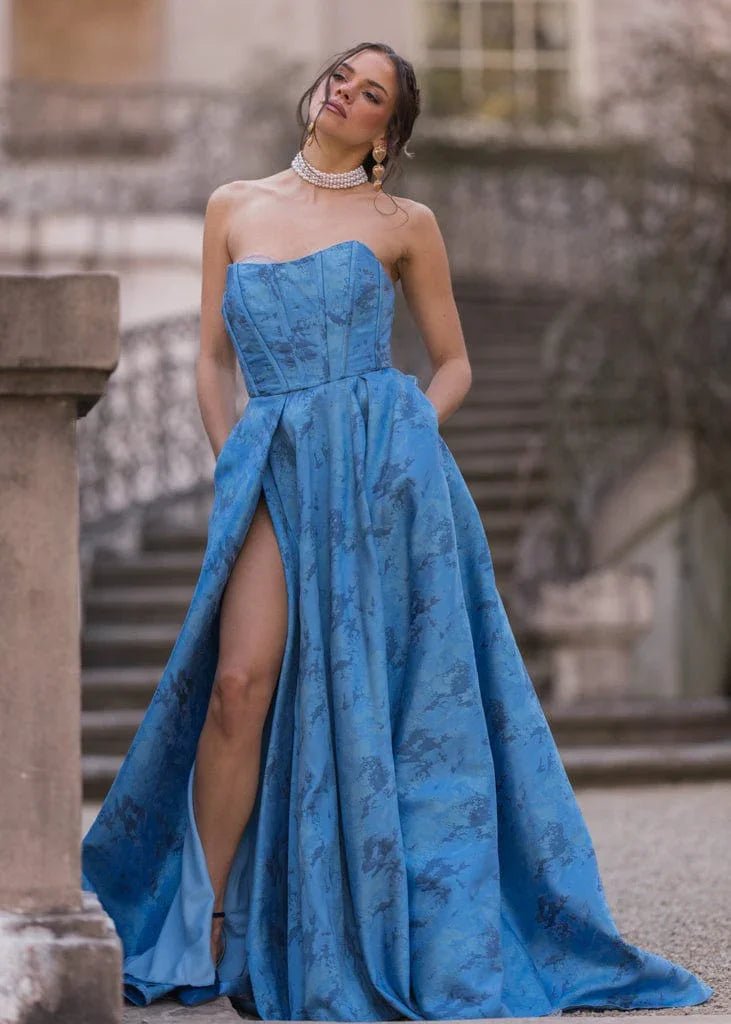 Rayne Dress - MISMIJK24185-W-BLU-00