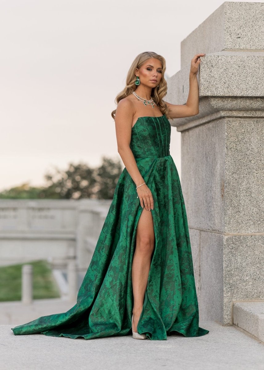 Rayne Dress - MISMIJK24185-W-GRN-00