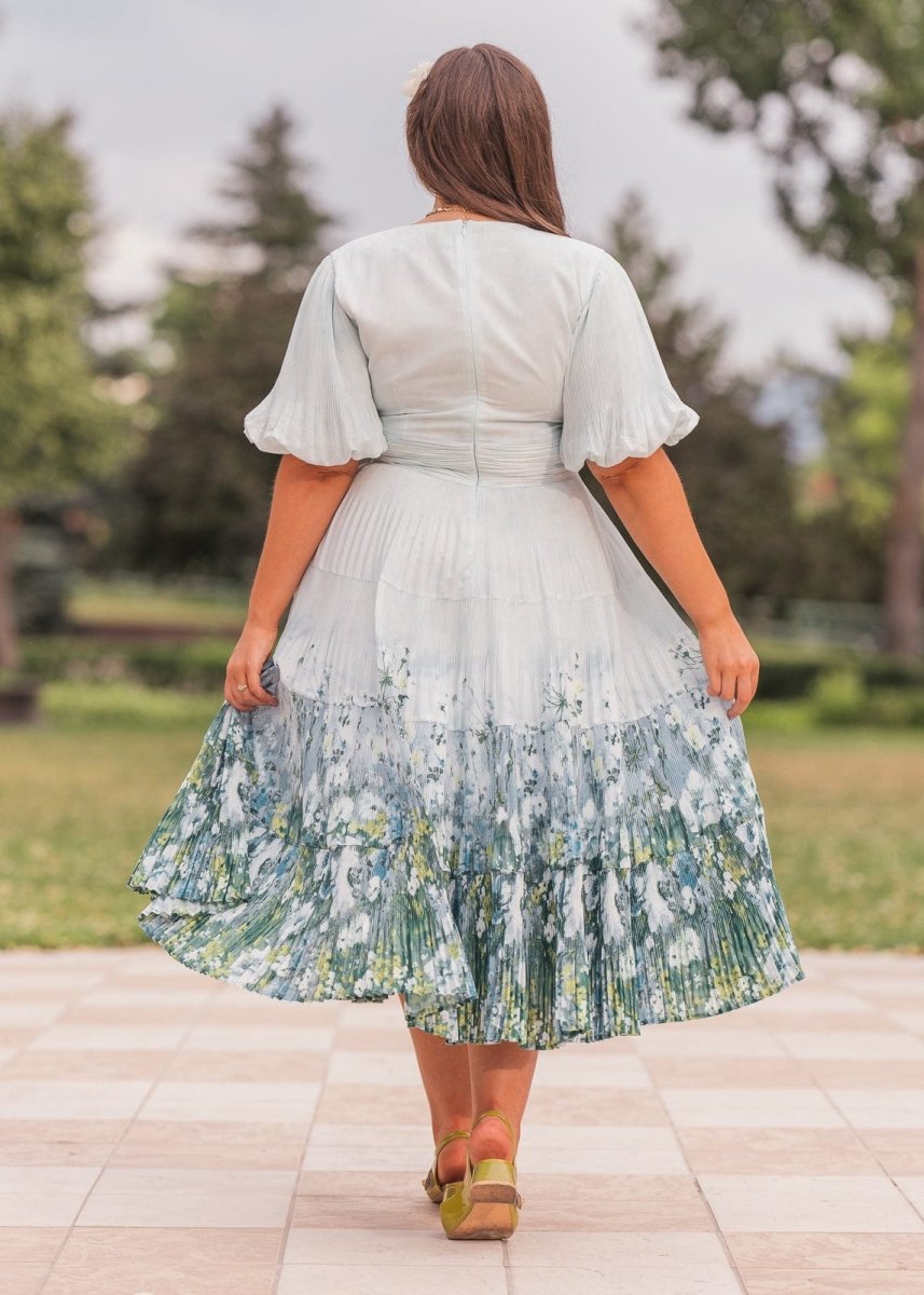 Renoir Dress - MISMIJK24200-W-BLU-XXS