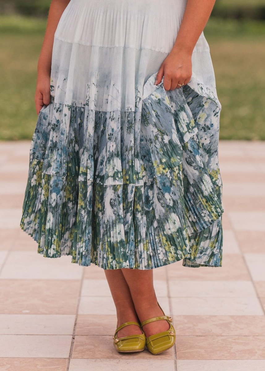 Renoir Dress - MISMIJK24200-W-BLU-XXS