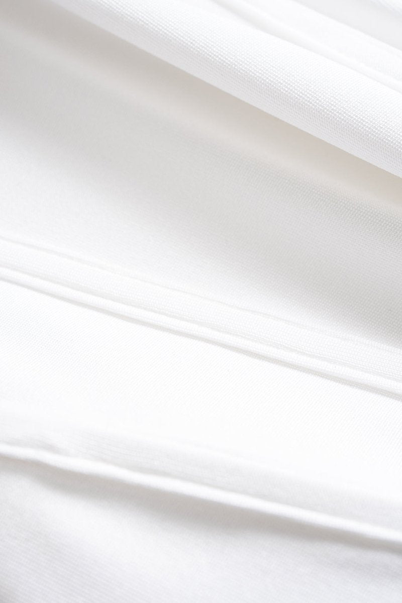 Ruched Asymmetrical Sleeveless Mini Dress - MISMIMCWDC2505100104-IVORY-XS