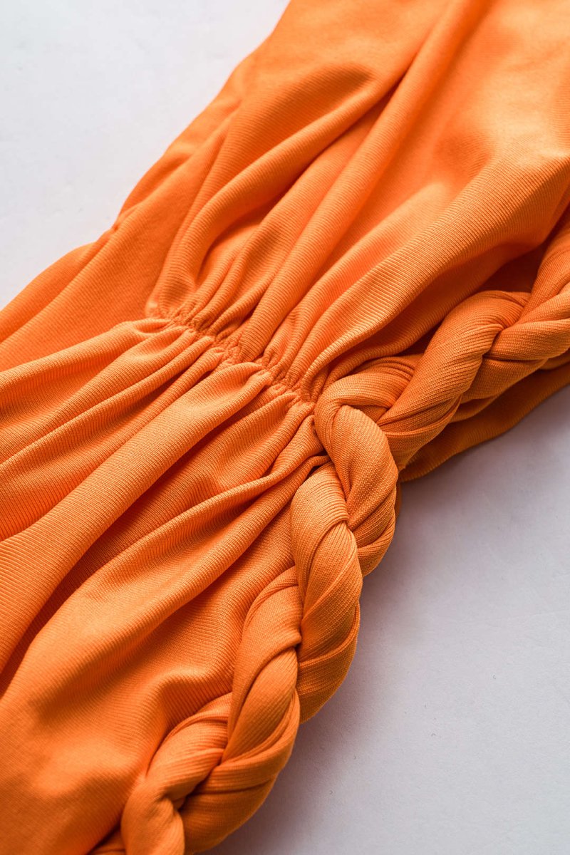 Ruched Backless Cami Top And Cut Out Skirt Set - MISMIMCWSB2412230215-PERSIMMON-XXS