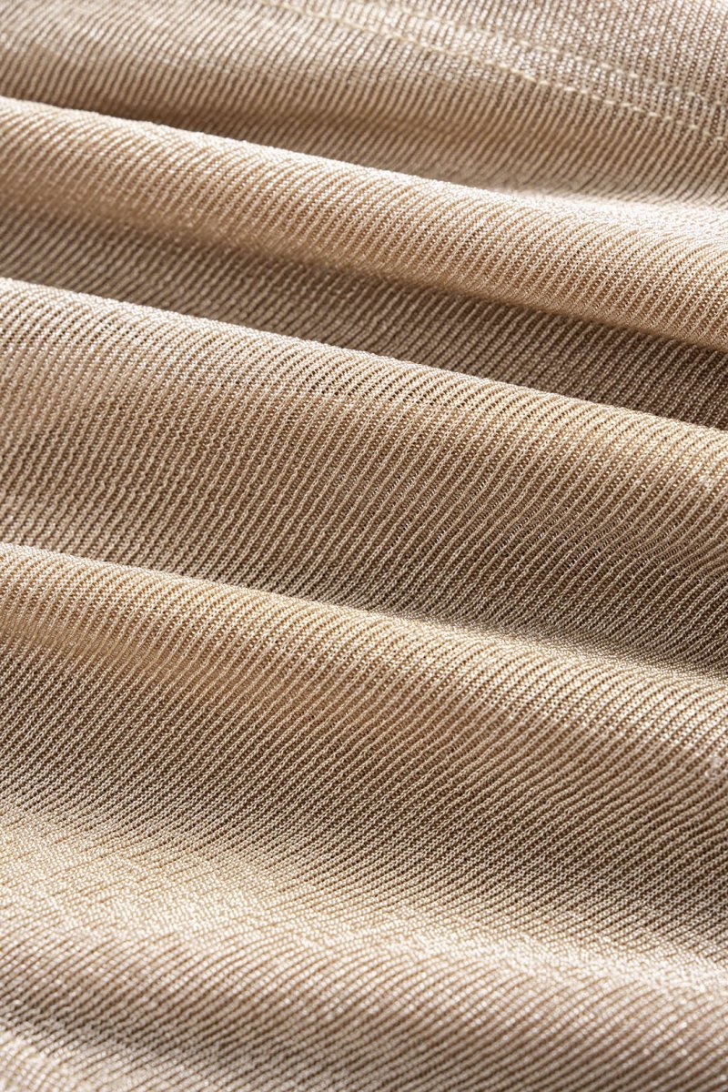 Ruched Belted Tube Top - MISMIMCWKM2506100056-KHAKI-XS