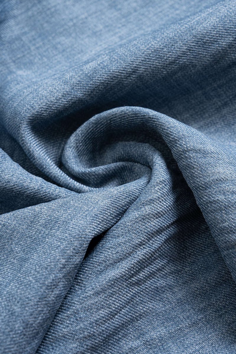 Ruched Zipper Pocket Wide Leg Trousers - MISMIMCWBT2505190056-POWDER BLUE-XS