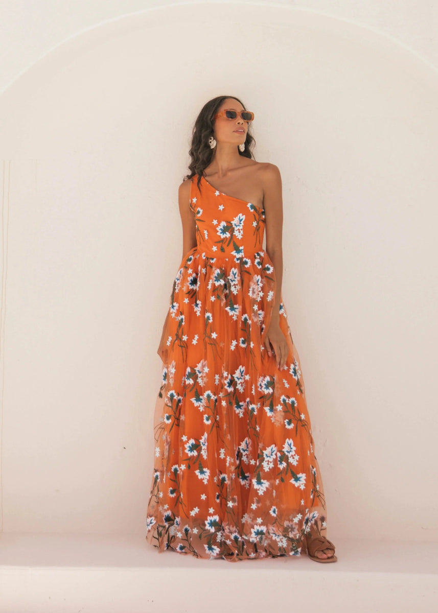 Serene Dress - MISMIJK24057-W-ORG-XXS