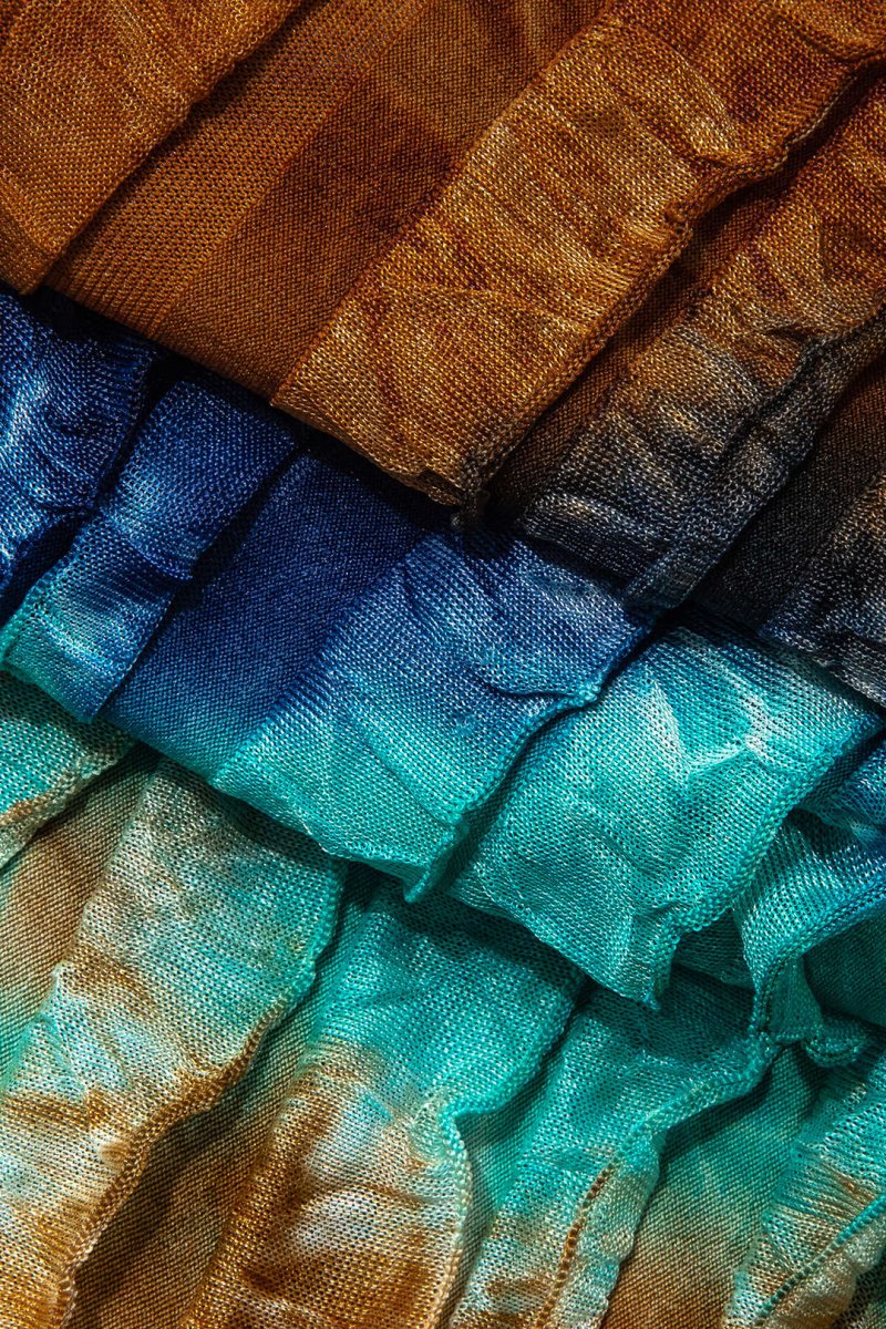 Sheer Ruffle Texture Halter Backless Maxi Dress - MISMIMCWDA2404200011-TURQUOISE-XS