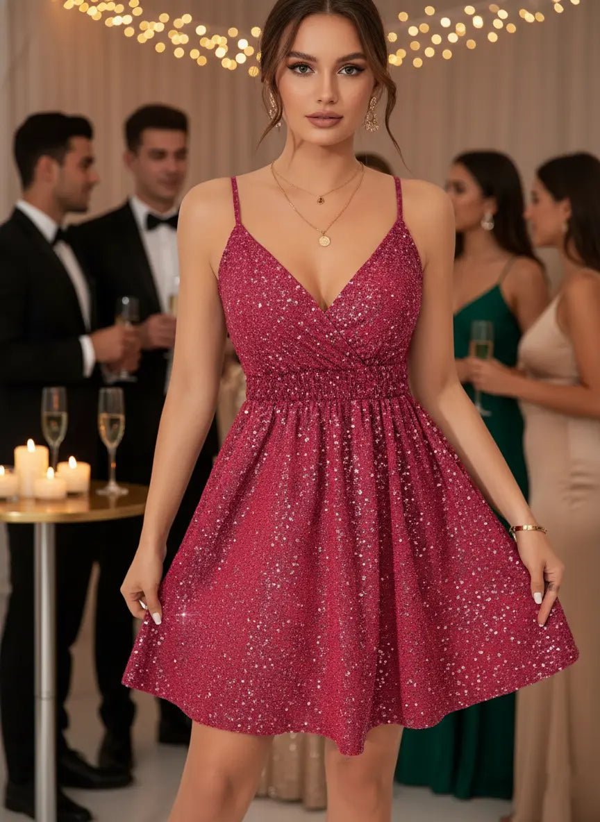 Shiny Strap Summer Commuter Dress - MISMI