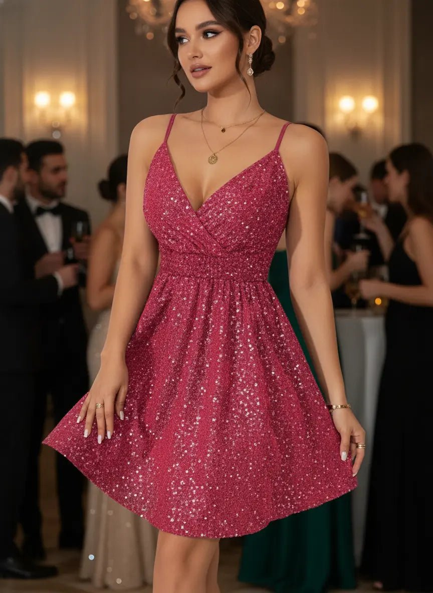 Shiny Strap Summer Commuter Dress - MISMI