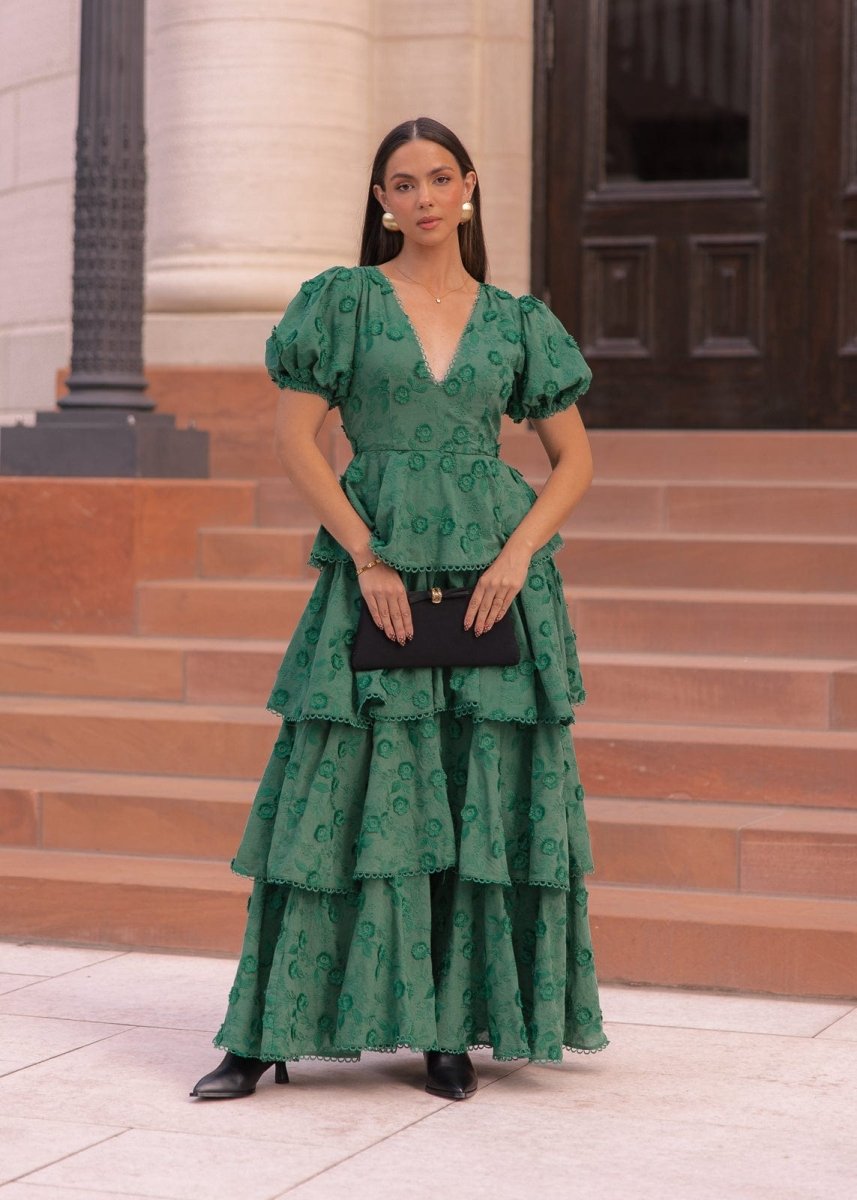 Sloane Dress - MISMIJK2488-W-GRN-XXS