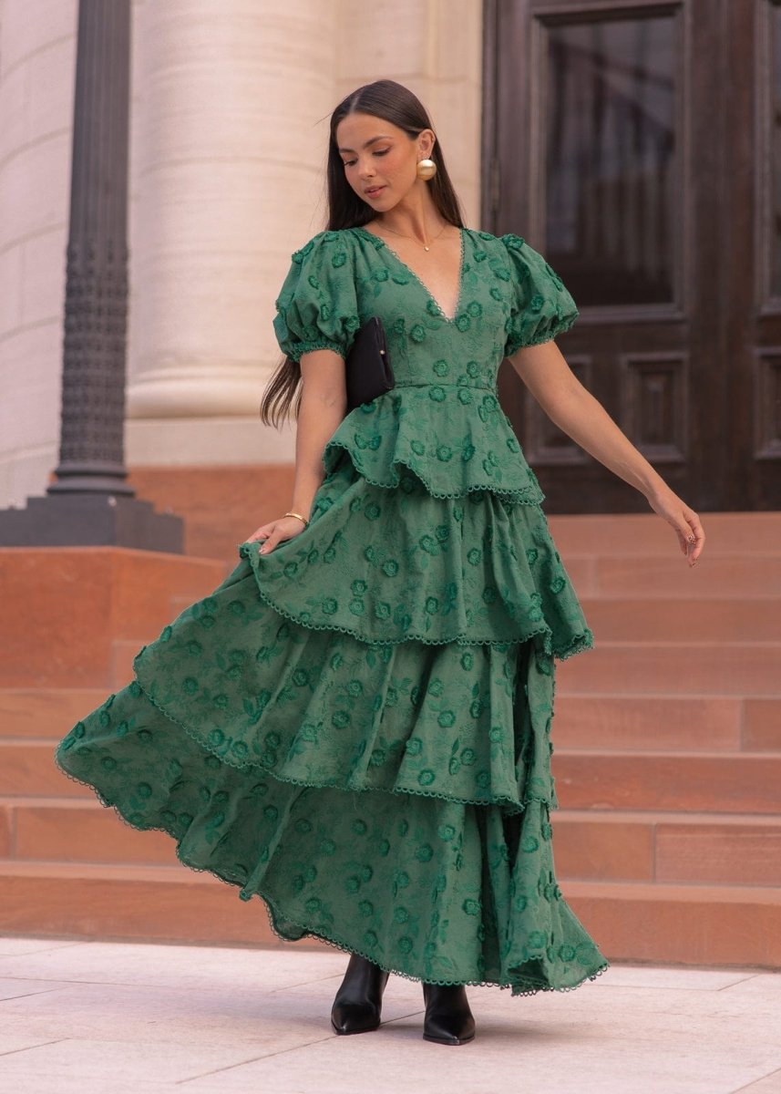 Sloane Dress - MISMIJK2488-W-GRN-XXS