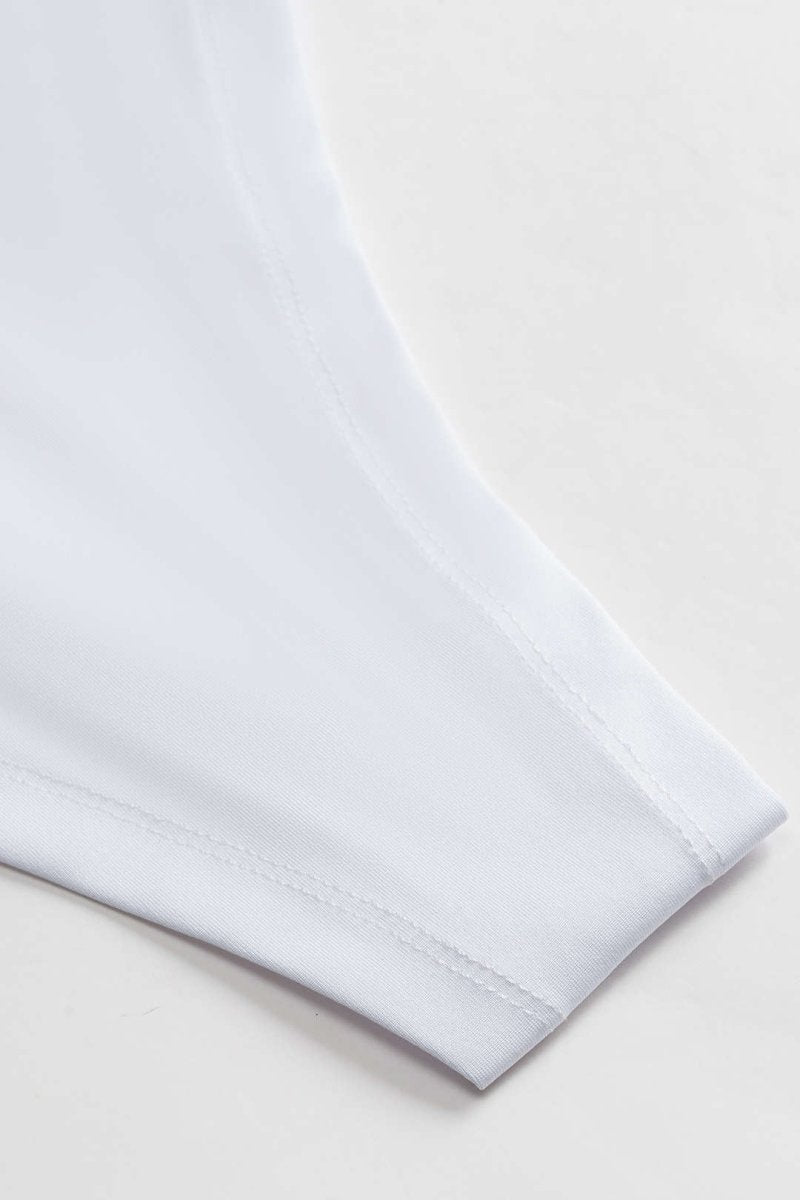 Solid Bustier Sleeveless Bodysuit - MISMIMCWTO2502060039-WHITE-XS