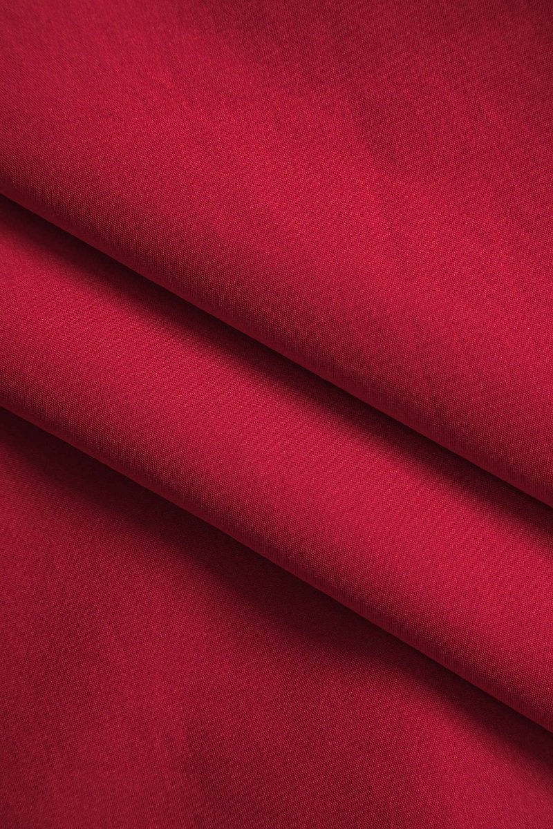 Solid Ruched Maxi Dress - MISMIMCWDB2409070010-RED-XS