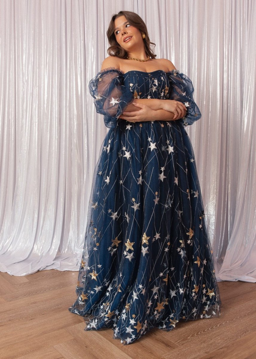 Starla Dress - MISMIJK2482-W-BLU-00