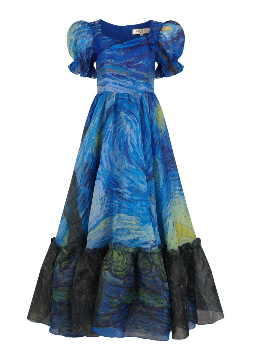 Starry Night Dress - MISMIJK2466-W-BLU-XXS