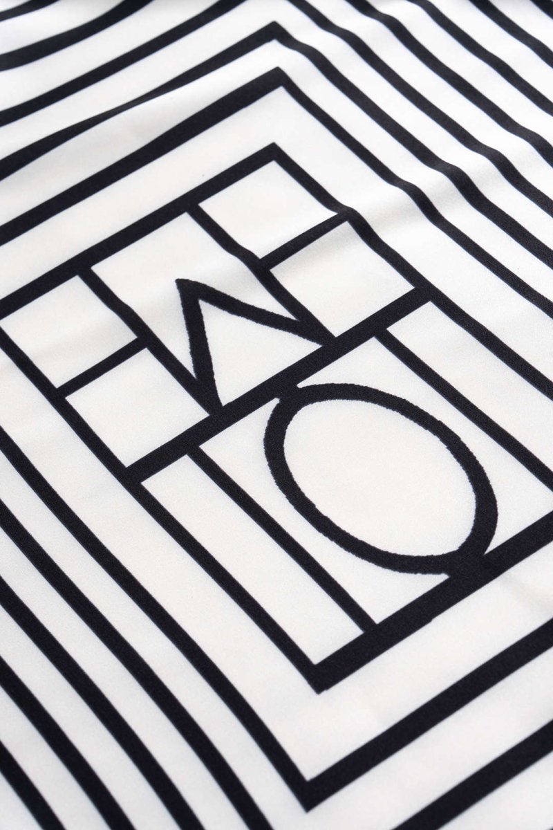 Stripes Print Satin Tie - Up Skirt - MISMIMCWBK2505300067-WHITE-XS