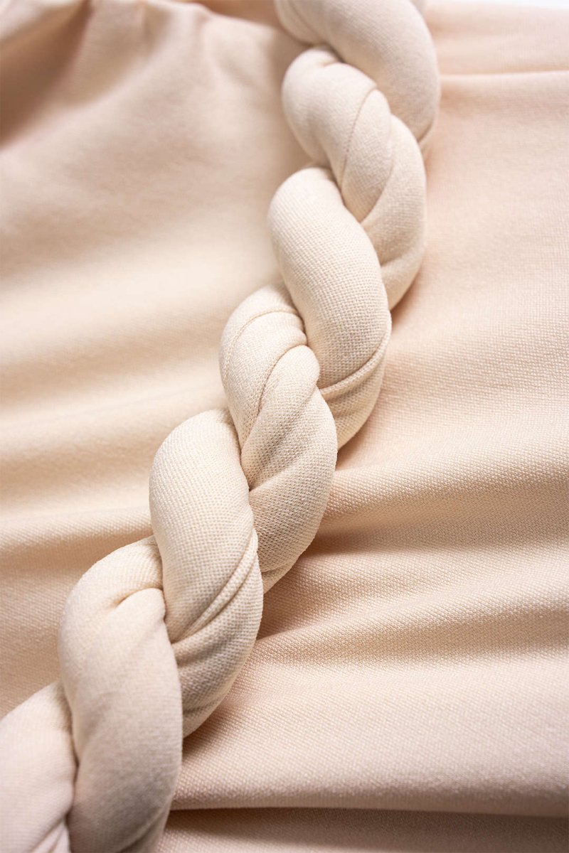 Twist Knot Strapless Sleeveless Mini Dress - MISMIMCWDC2505260109-DUSTY ROSE-XS