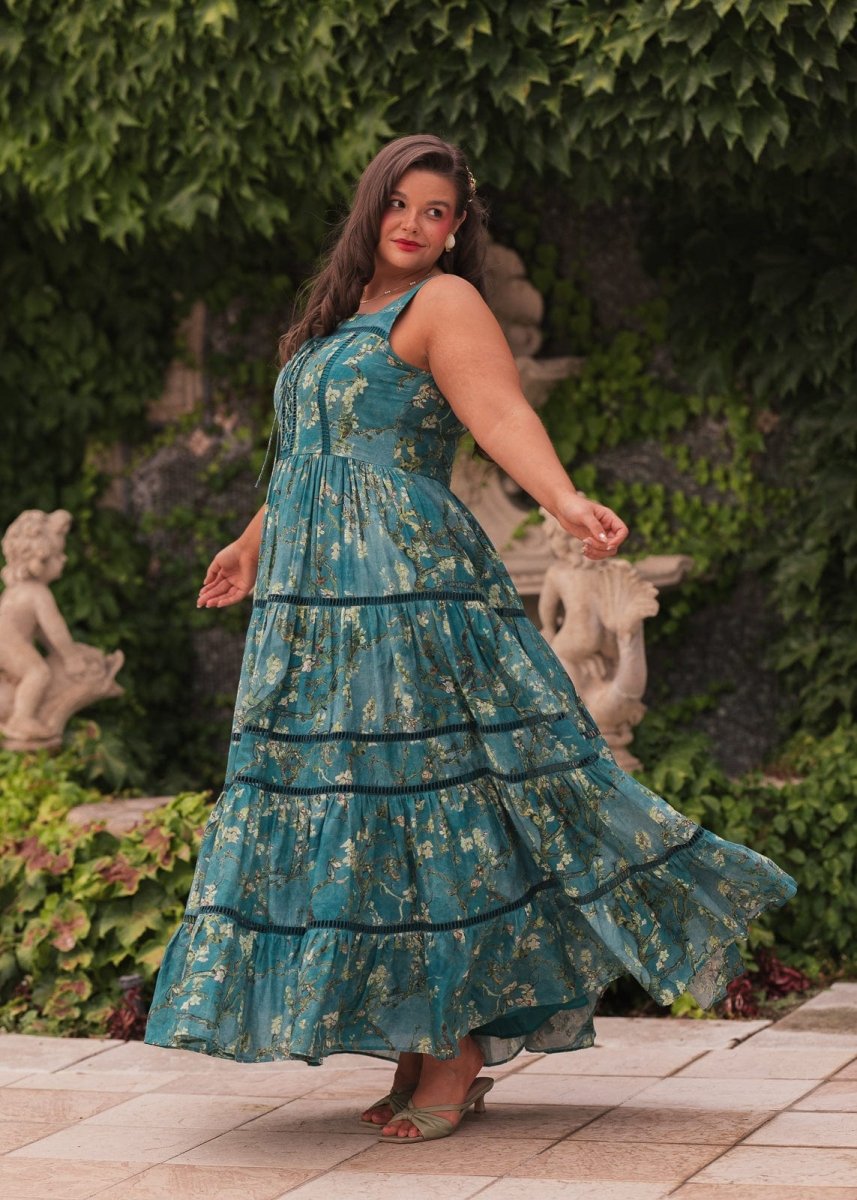 Van Gogh Dress - MISMIJK2428-W-BLU-XXS