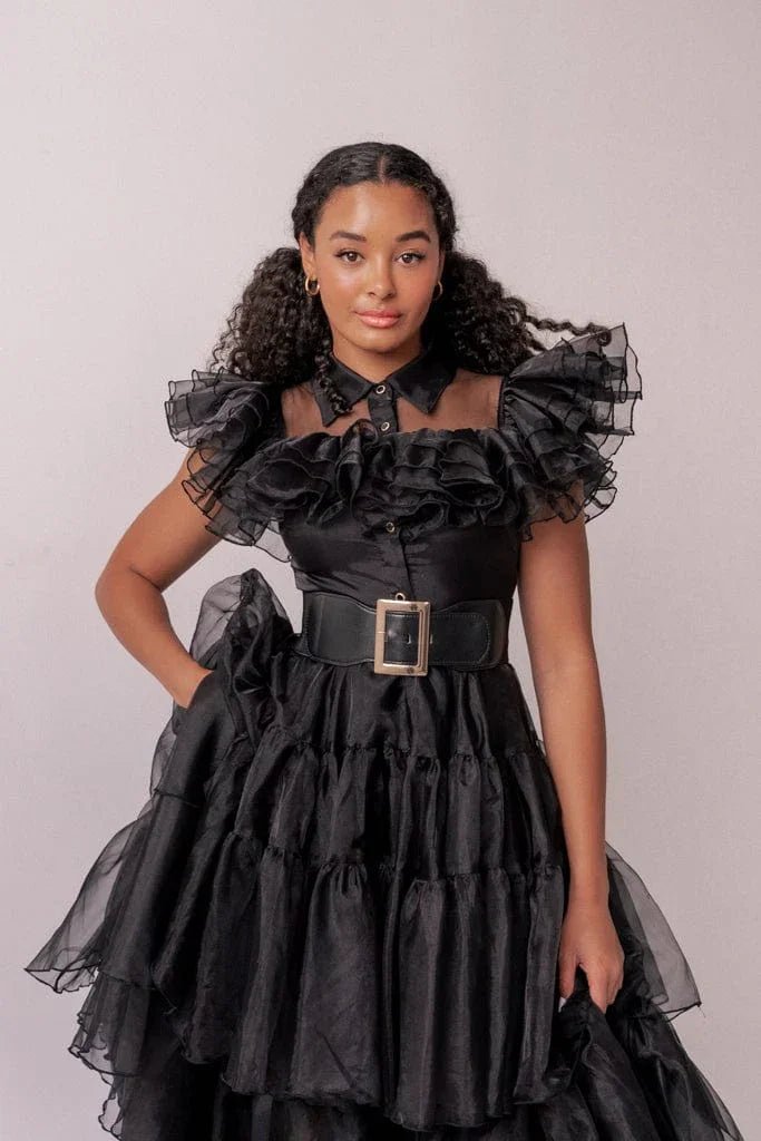 Wednesday Dress - MISMIJK23091-W-BLK-XXS