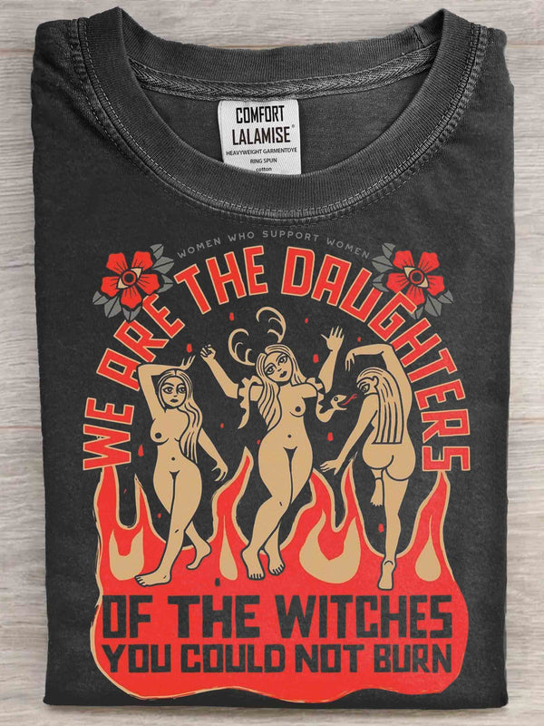 Daughter Of Witch Art Print Casaul Short Sleeve T-shirt