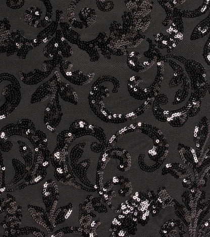 Larissa Bow Strap Sequin Formal Mini Dress