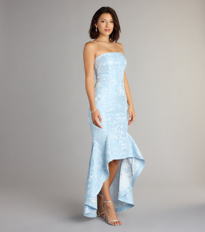 Luna Floral High Low Mermaid Formal Dress