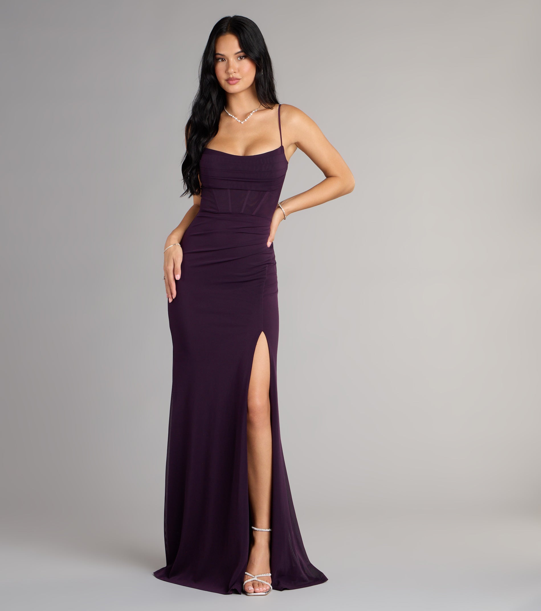 Marabella Mesh Corset Mermaid Formal Dress