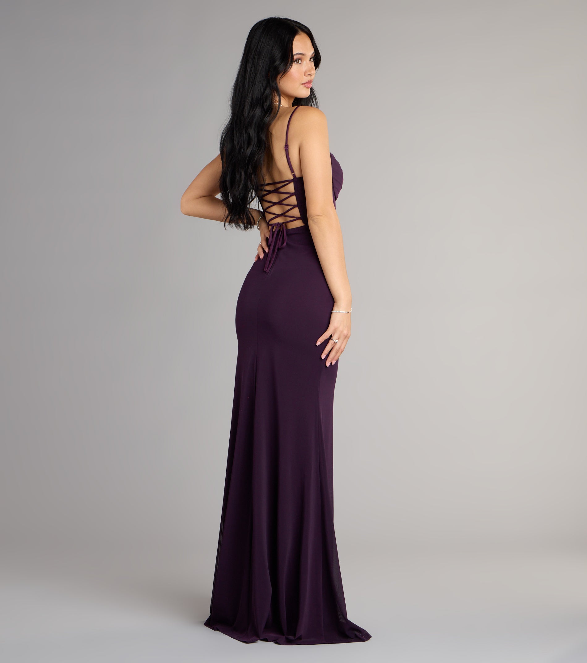 Marabella Mesh Corset Mermaid Formal Dress