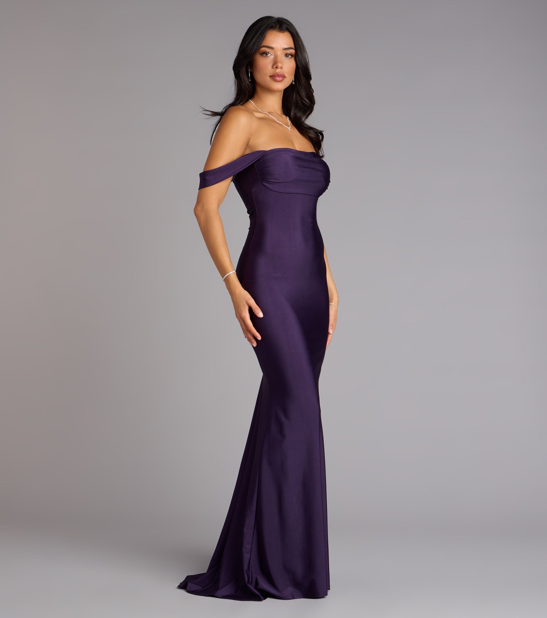 Maylah Off-The-Shoulder Mermaid Dress