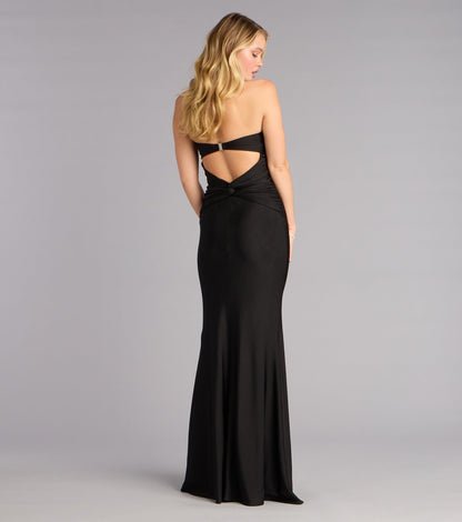 Margret Strapless Cutout Mermaid Formal Dress