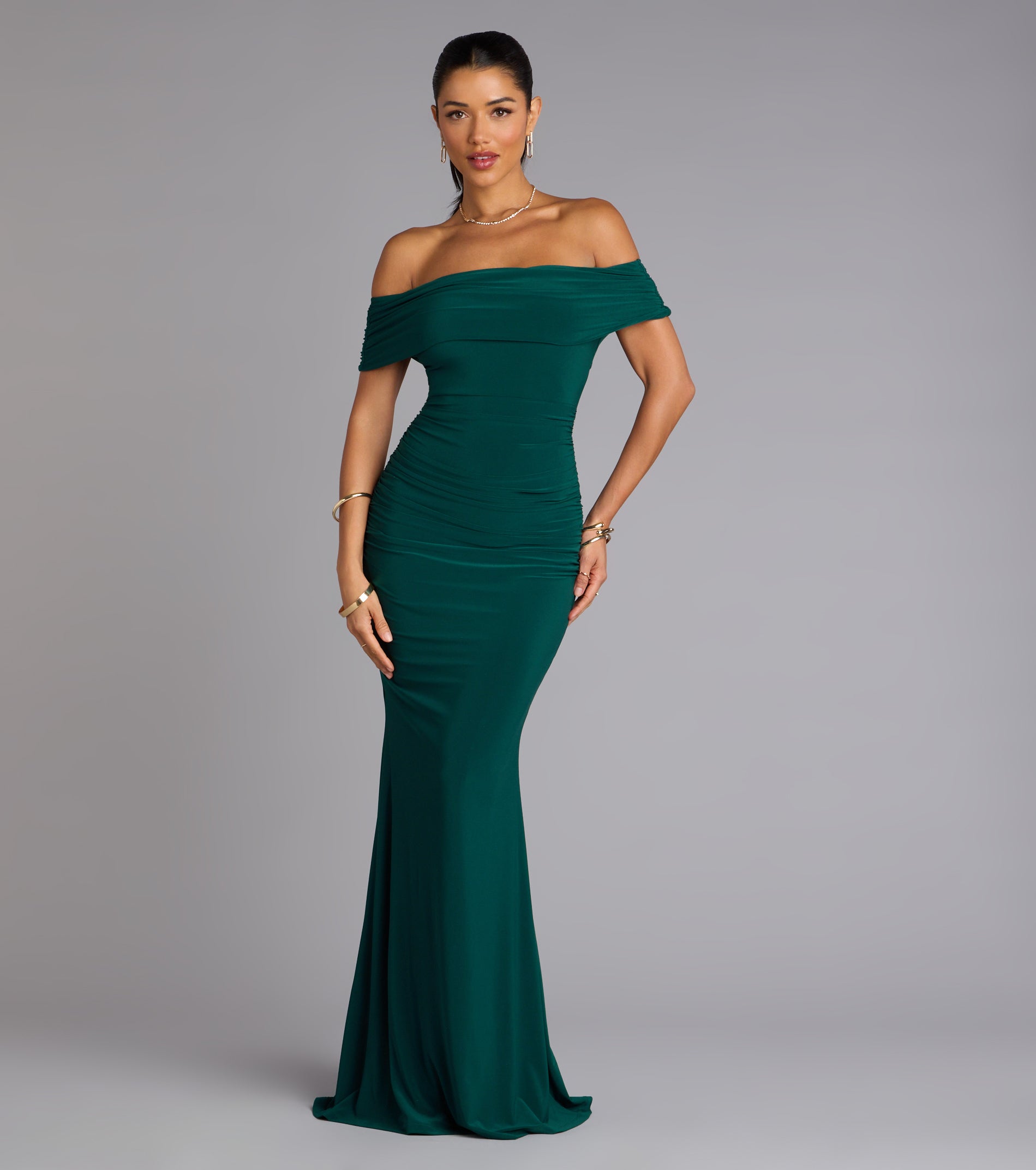 Arial Open Back Mermaid Formal Dress