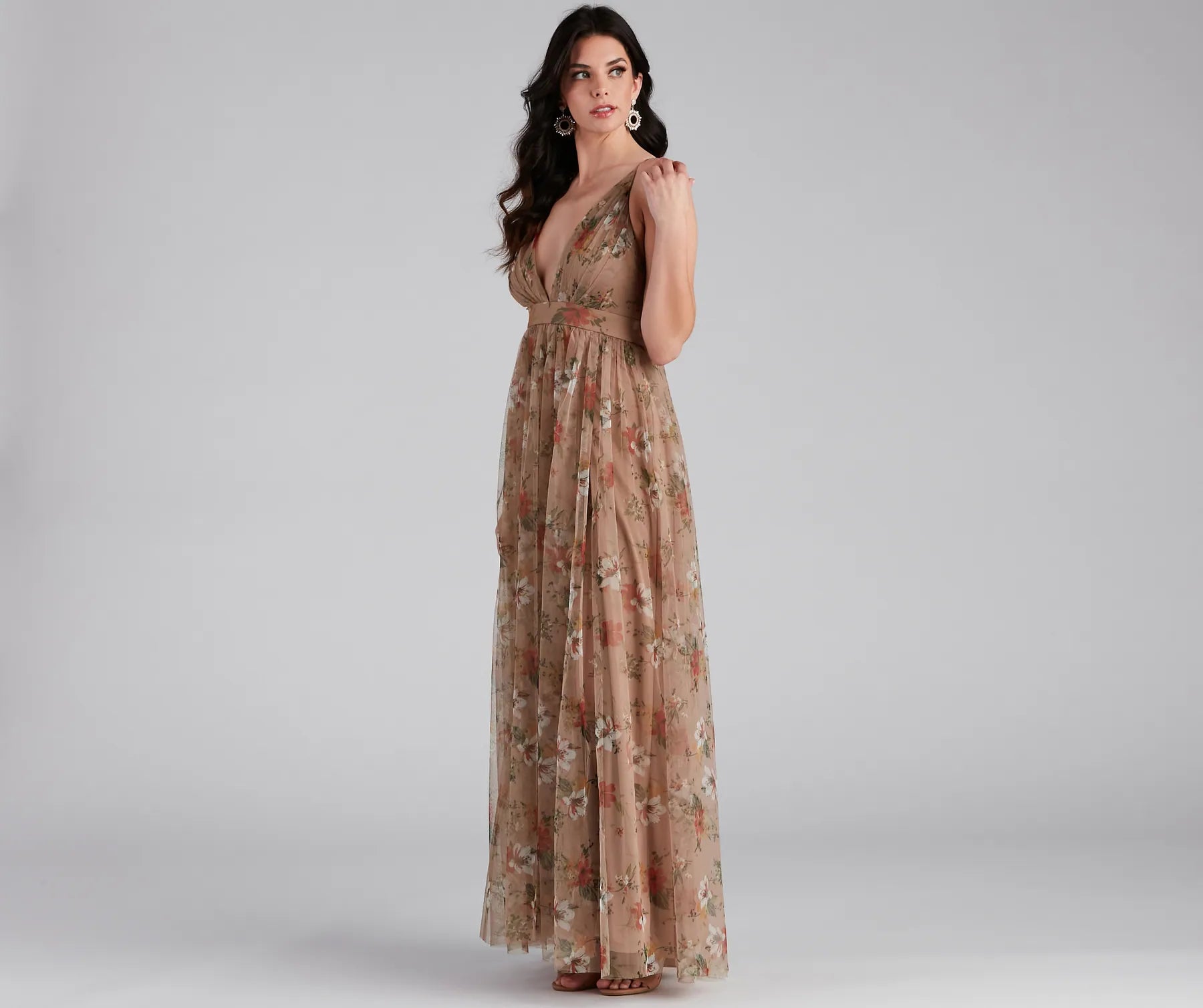 Daisy Pleated Tulle Formal Dress