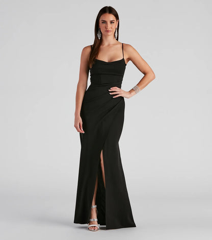 Tillie Formal Corset Crepe Dress