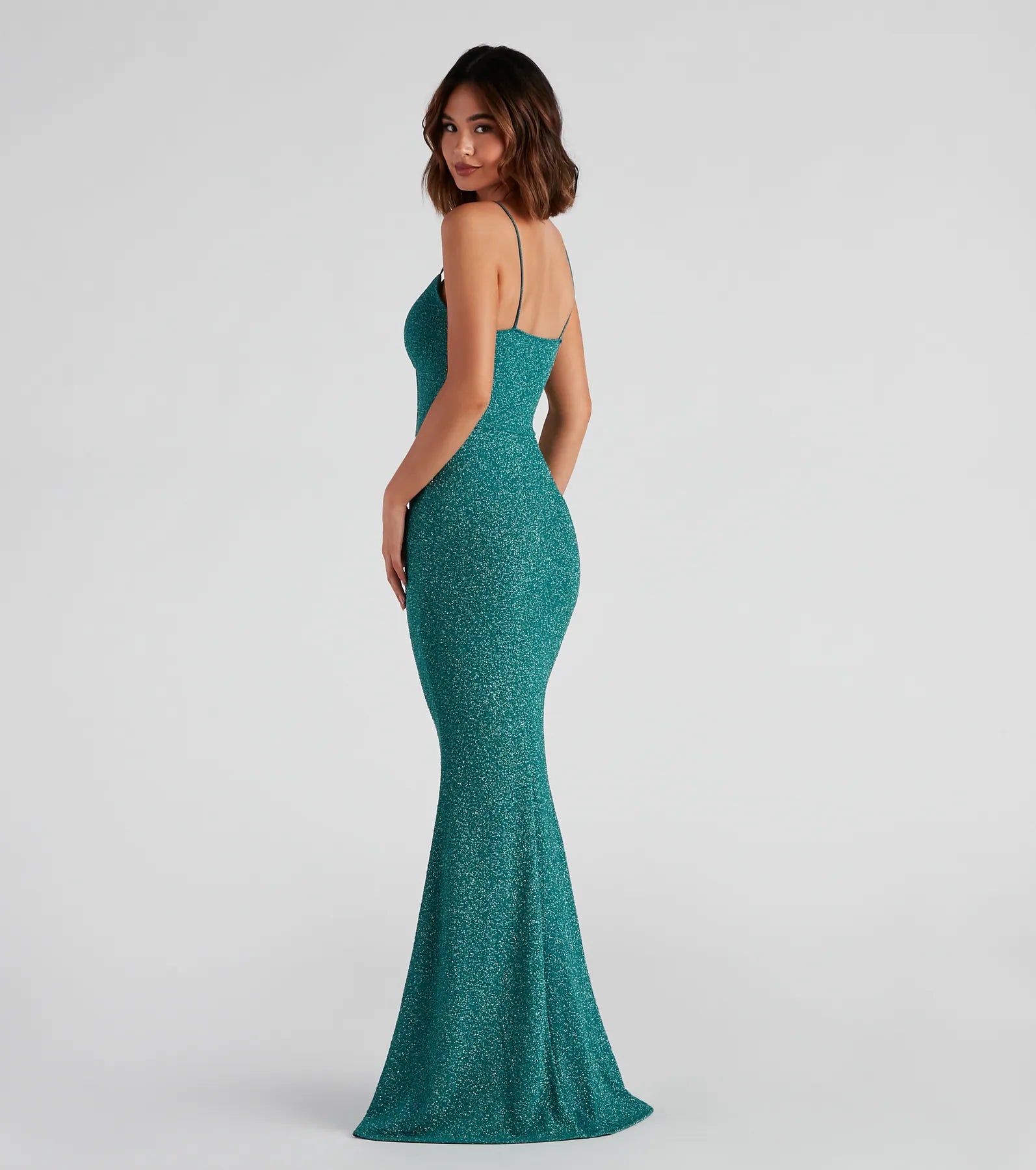 Kelsie Formal Glitter Mermaid Dress