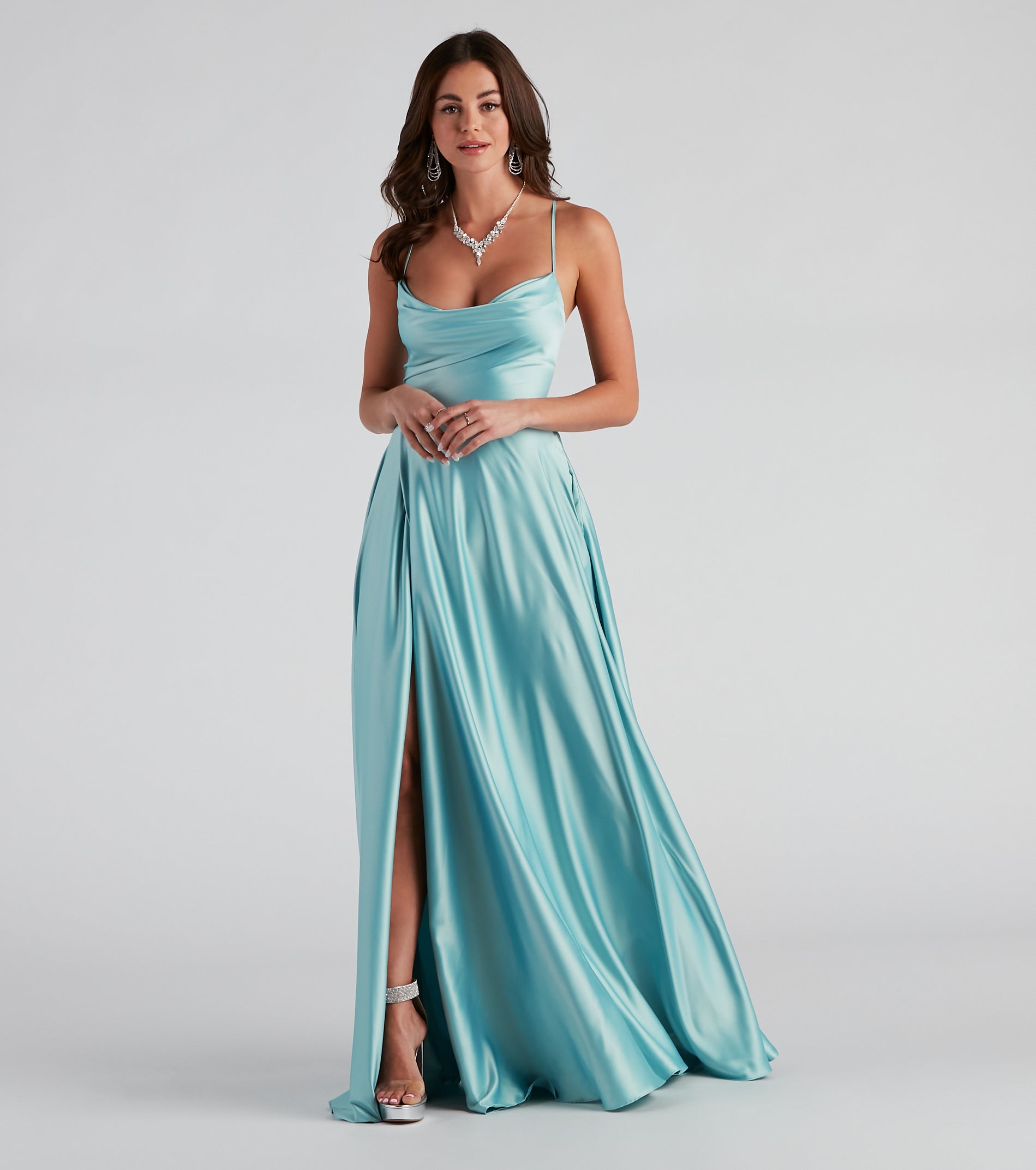 Kailey Formal Lace-Up A-Line Dress