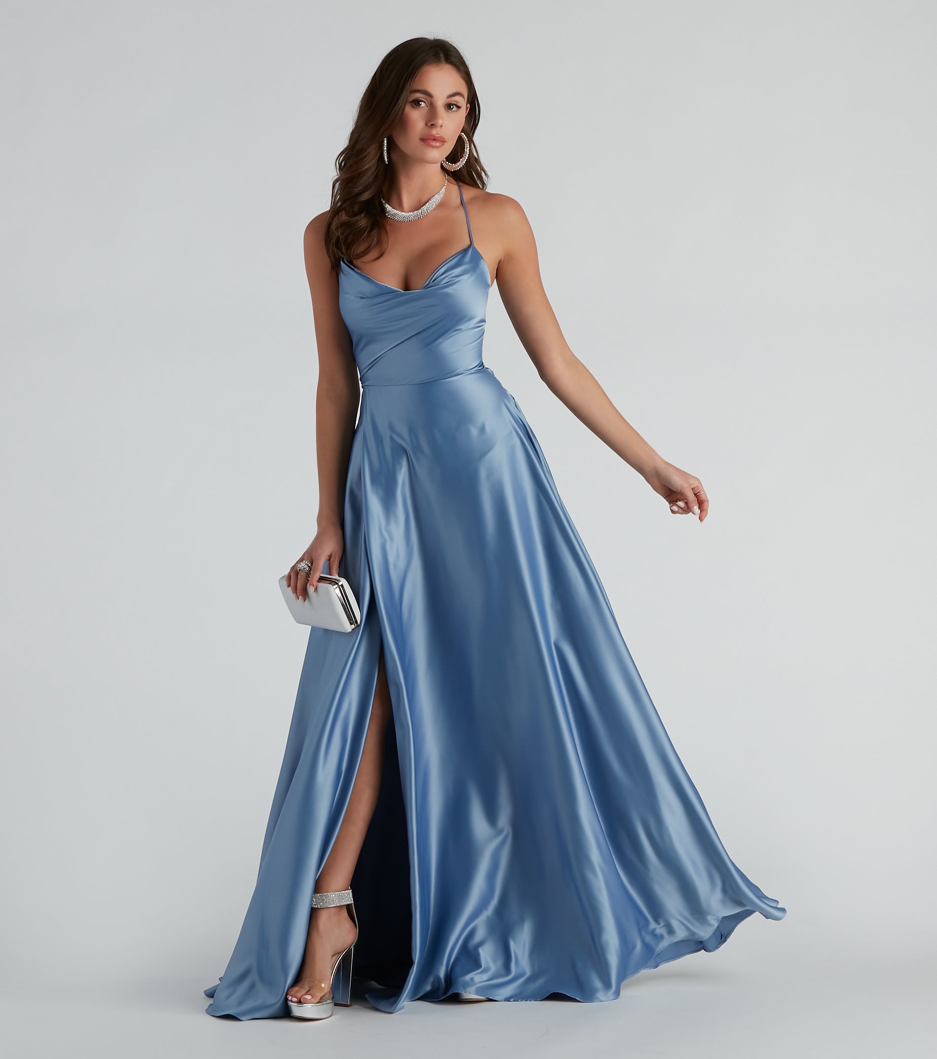 Kailey Formal Lace-Up A-Line Dress