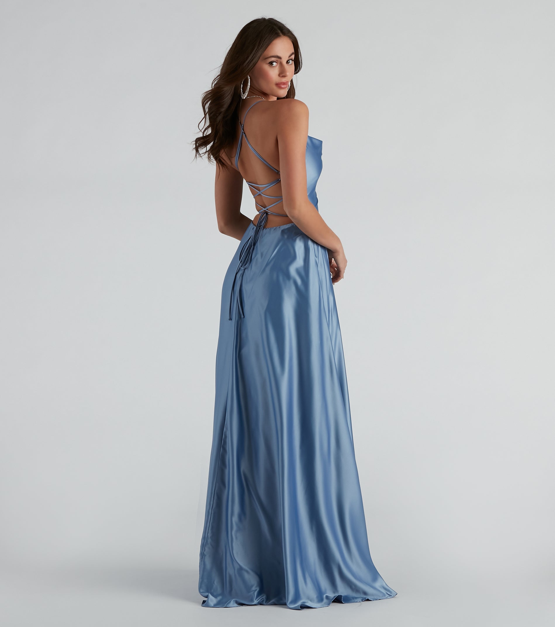 Kailey Formal Lace-Up A-Line Dress