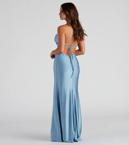 Quincy A-Line High Slit Formal Dress