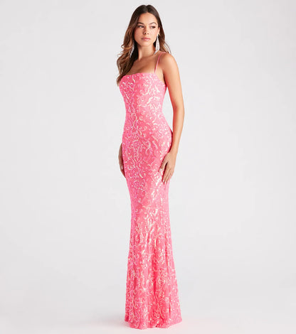 Noemi Formal Sequin A-Line Dress
