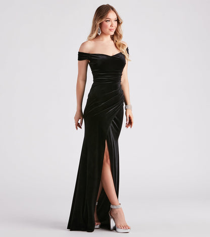 Georgina Formal Velvet Long Dress