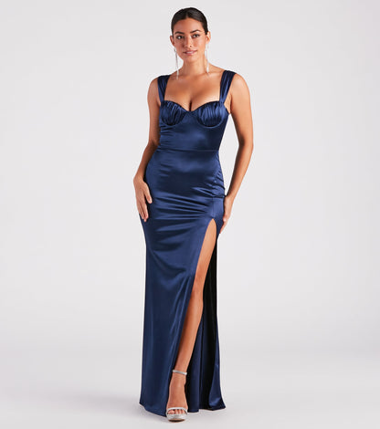 Catrina Formal Satin Sweetheart Dress