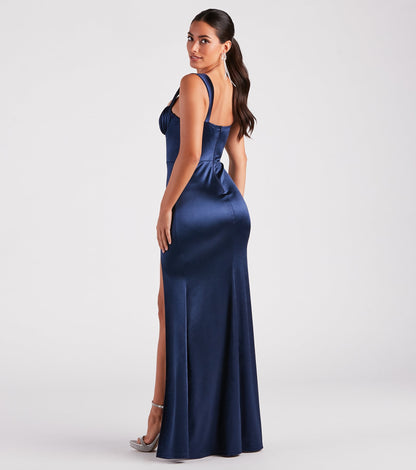 Catrina Formal Satin Sweetheart Dress