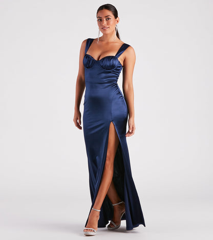 Catrina Formal Satin Sweetheart Dress
