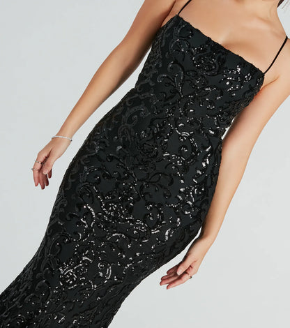 Noemi Formal Sequin A-Line Dress