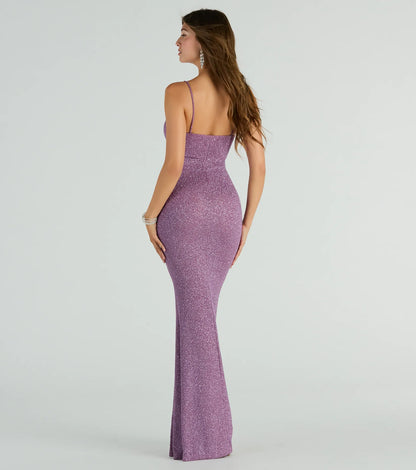 Ainsley Glittering Evening Gown