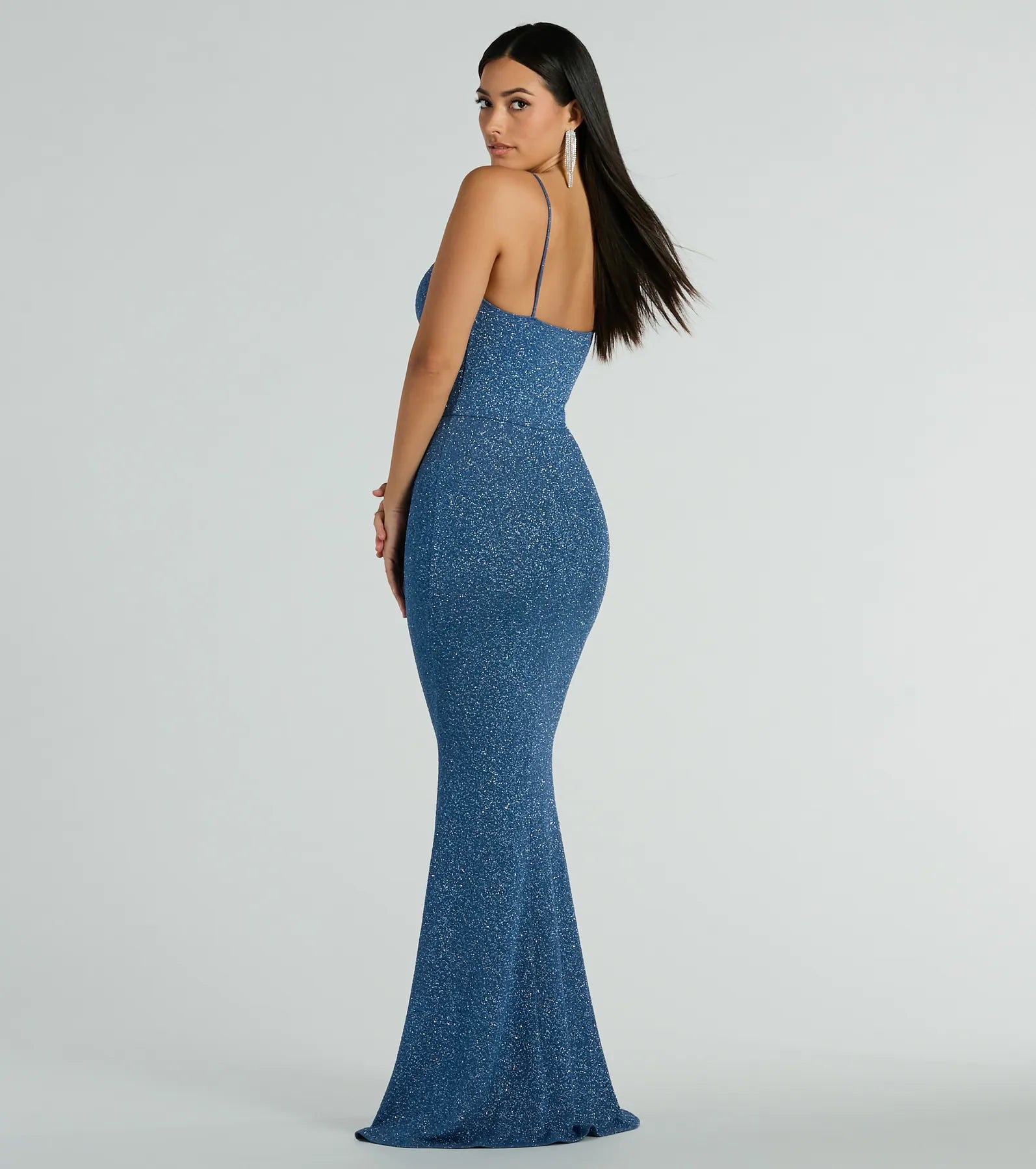 Kelsie Formal Glitter Mermaid Dress