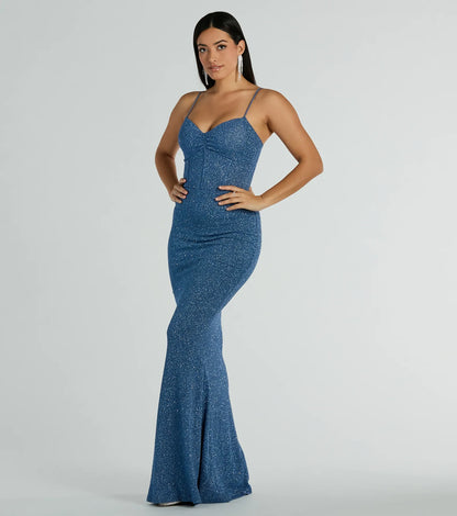 Kelsie Formal Glitter Mermaid Dress