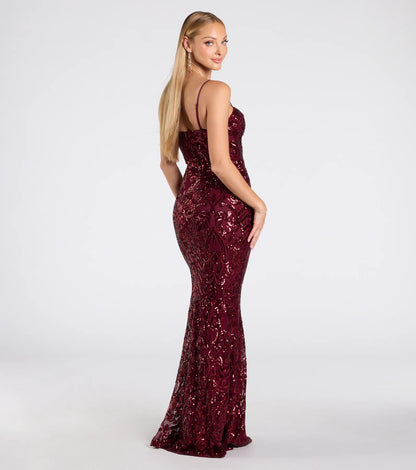 Jessie Sweetheart Mermaid Sequin Formal Dress