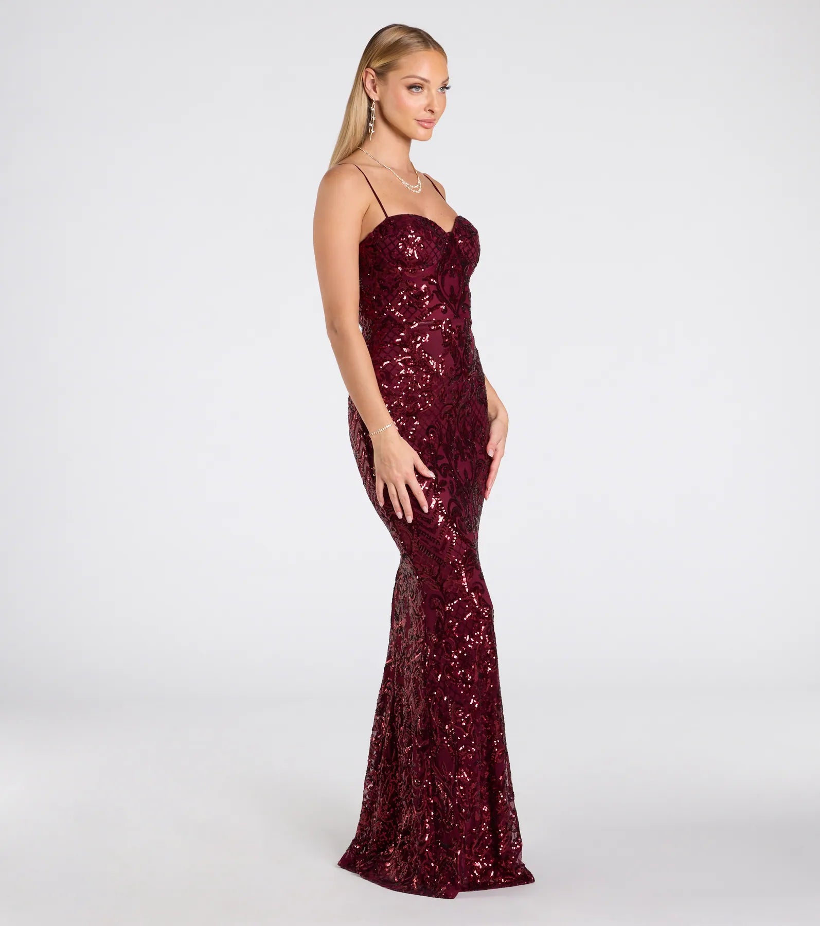 Jessie Sweetheart Mermaid Sequin Formal Dress