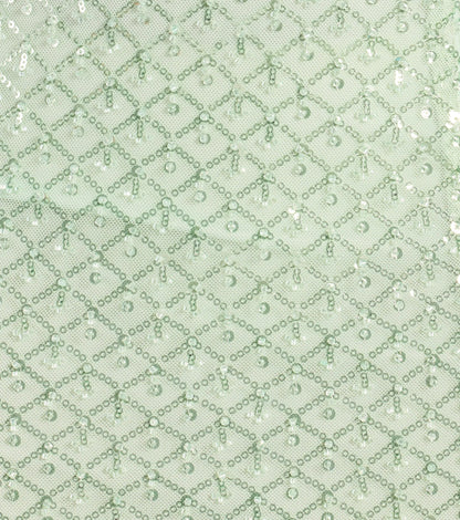 Hollie Lace-Up Mermaid Sequin Beaded Formal Dress